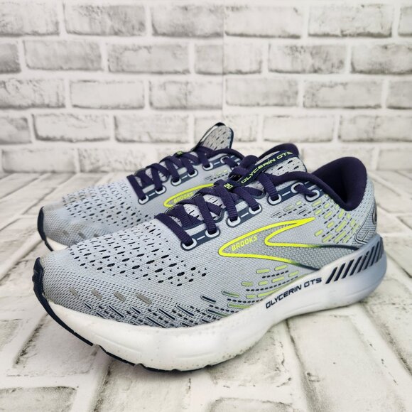 Brooks Glycerin GTS 20 Women's Sz 9 B Light Blue Athletic Running Train Sneakers - Picture 3 of 10